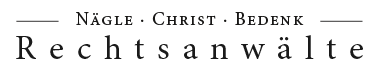Rechtsanwaltskanzlei Nägle Christ Bedenk Logo